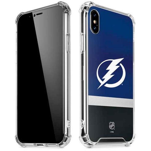 NHL Tampa Bay Lightning Alternate Jersey iPhone XS Max Clear Case